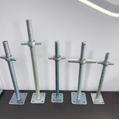 Hot Selling Stable Reinforcement Steel Jack Stand for Scaffolding Economical Base Jack Base High Ladder Scaffolding Parts